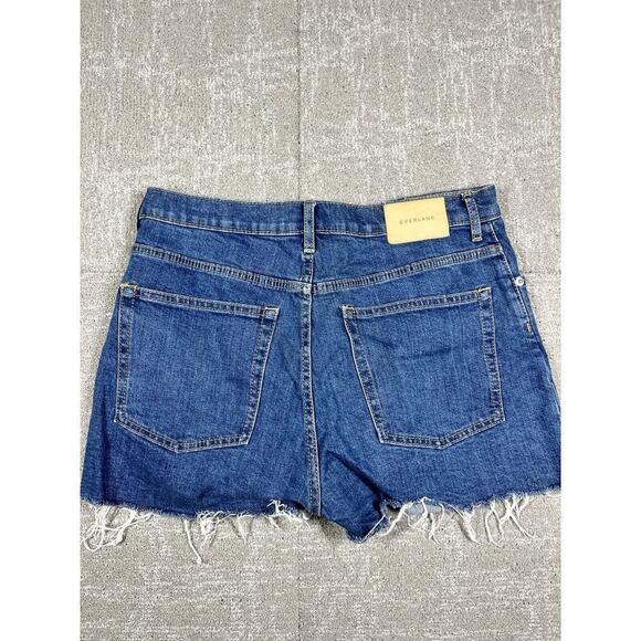 Everlane Button Fly Cheeky Cut Off Short Womens Size 30 Med Wash - Picture 8 of 9